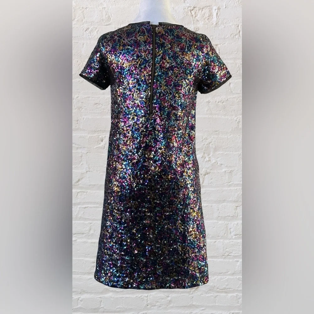Gap Kids Girls Multi Color Shirtsleeve Sequin Party Special Event Dress Sz XXL